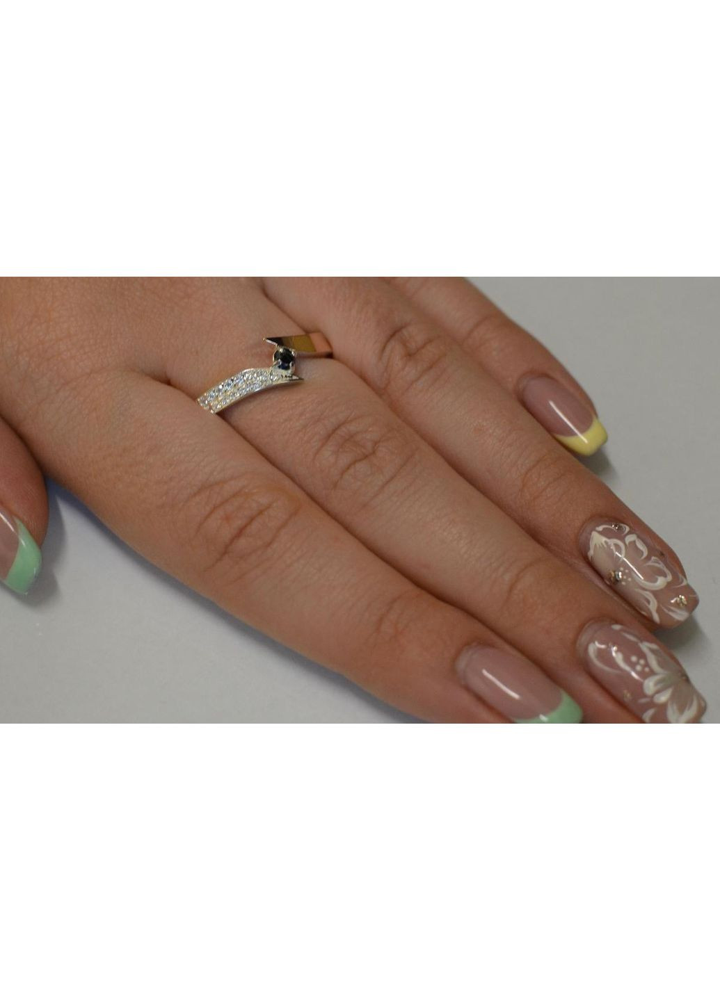 Серебряное кольцо с бриллиантами. Silver Style (367268395)