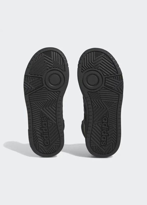 Чорні Осінні кроссовки hoops 3.0 mid core black core black preloved yellow adidas