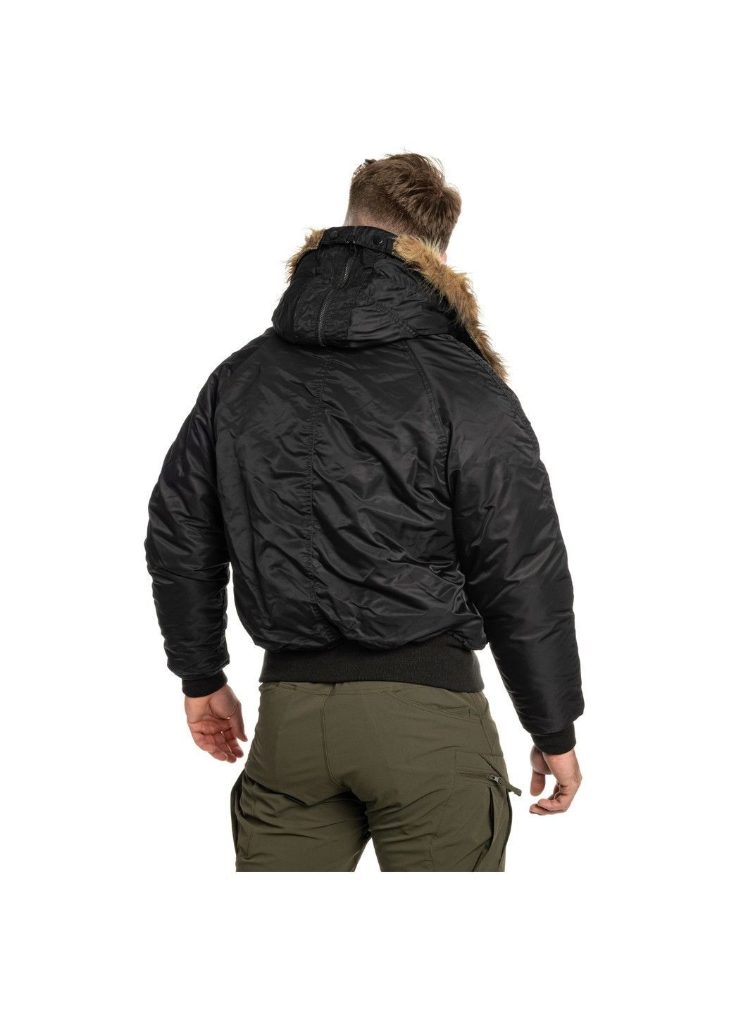 Чорна зимня куртка flight jacket n2b black Mil-Tec