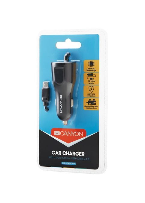 Зарядний пристрій Canyon 1xUSB car adapter (268140718)