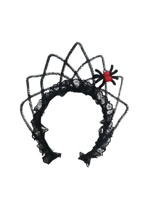 Ободок на голову Хэллоуин Паук на короне one size черный Jannet (303121672)