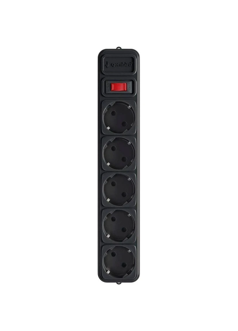 Мережевий фільтр SPG5-G-15B Black [128829] Gembird (399550044)