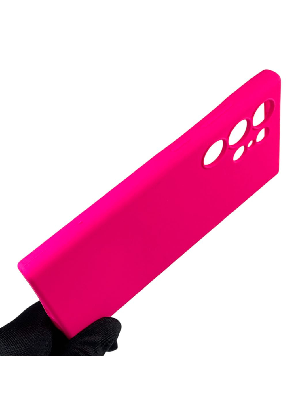 Чохол для Galaxy S24 Ultra (SM-S928B) силіконовий з мікрофіброю нековзний на самсунг с24 ультра малиновий Samsung (366387353)