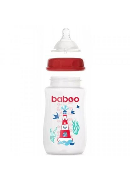 Пляшечка для годування (90406) Baboo морський маяк 250 мл (283299616)