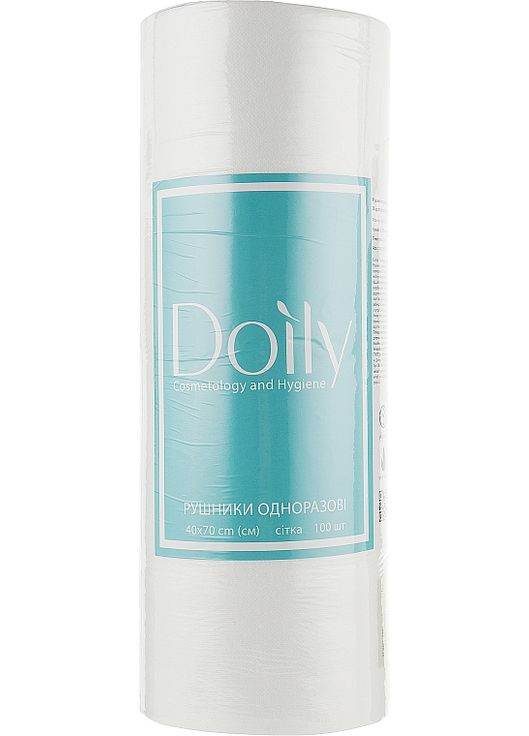 Безворсові серветки в рулоні, 40х70 см, 100 шт., сітка 100шт (882252-135353) Doily (368657580)