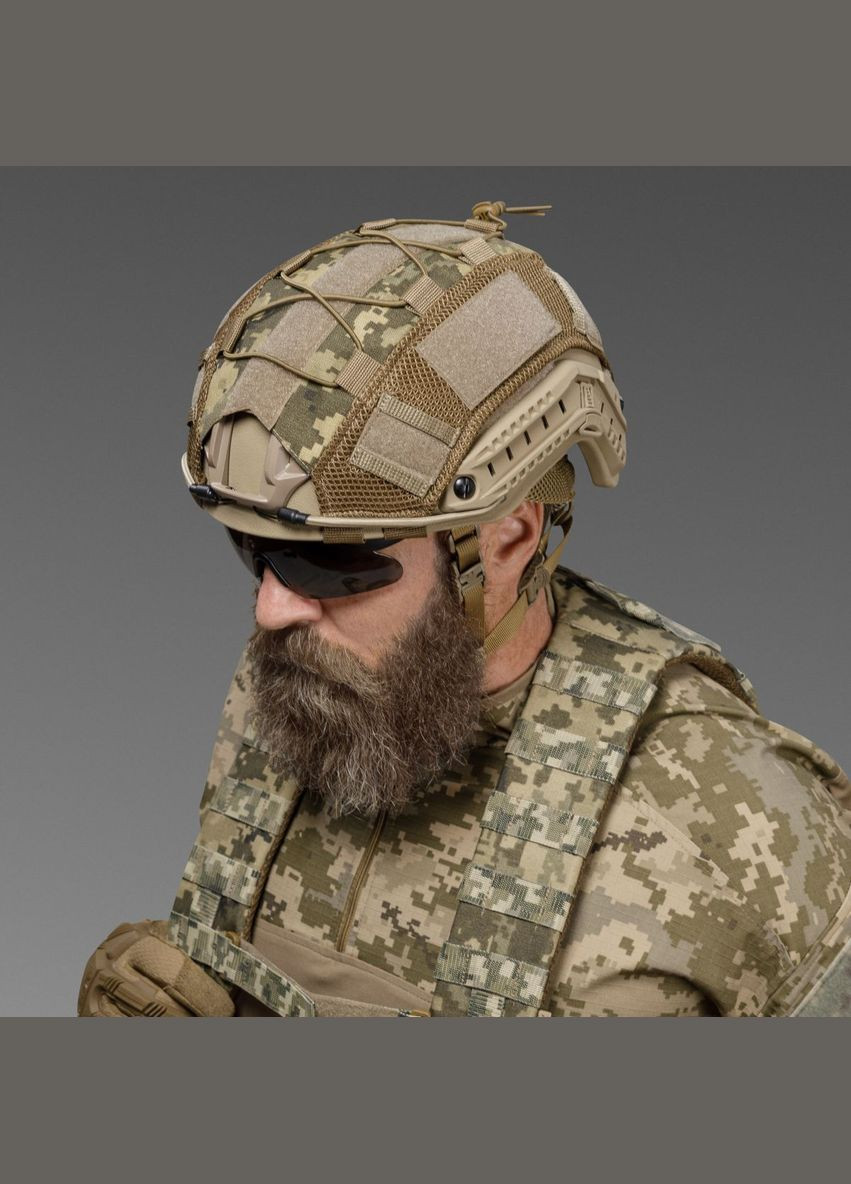 Маскировочный кавер на шлем (универсальный). Пиксель (мм-14). Размер Ukrarmor (333721918)