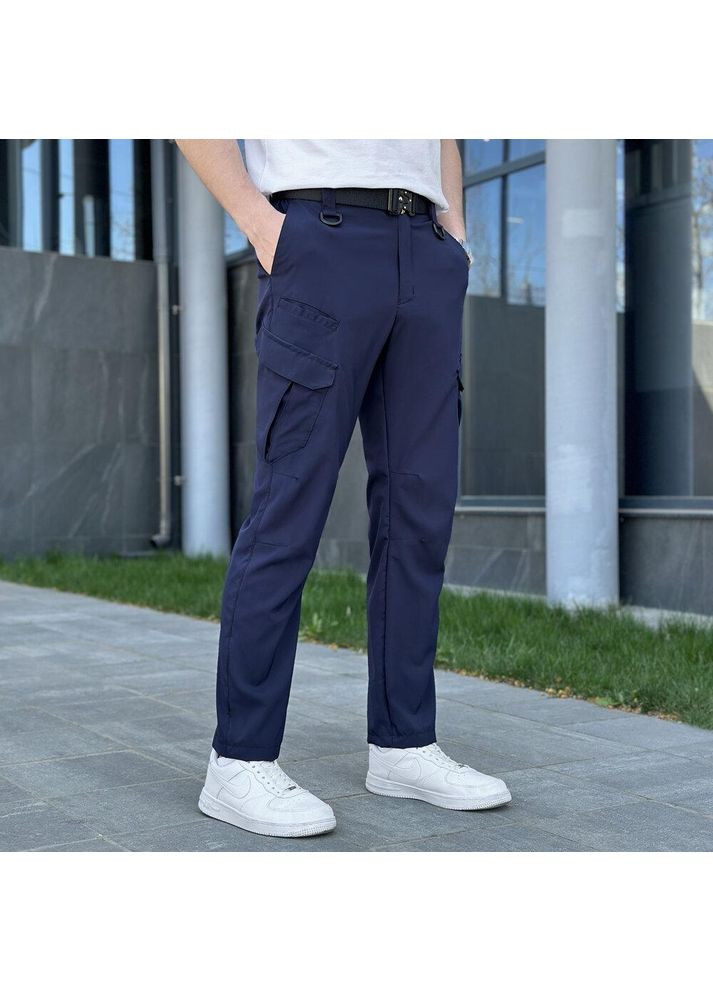 Армейские мужские штаны Карго 6 карманов синие No Brand (356509159)