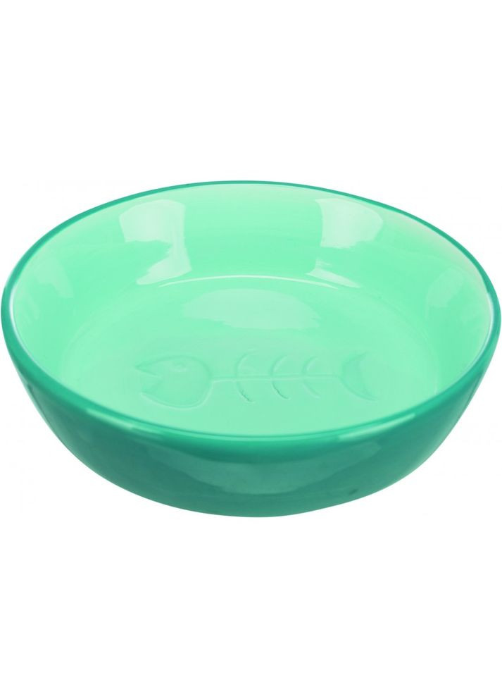 Миска для кошек, плоская, керамическая, 13 см, 200 мл Trixie (292114516)