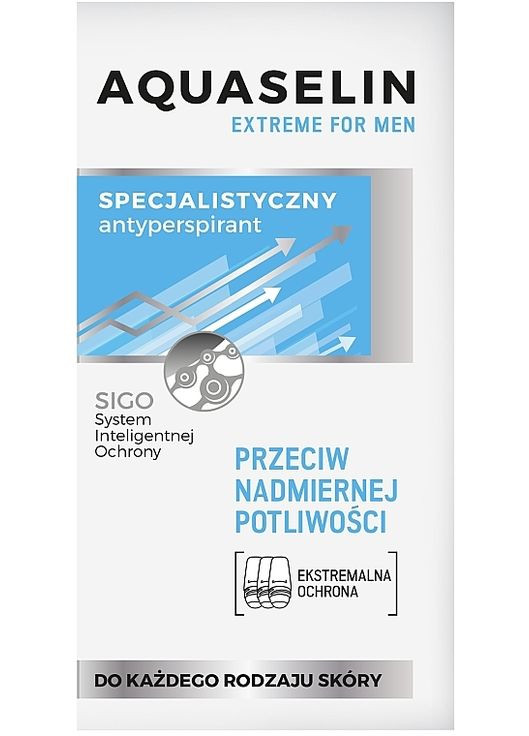 Антиперспирант от повышенной потливости для мужчин - AA Cosmetics Extreme For Men 50ml (425971-65385) Aquaselin (369559796)
