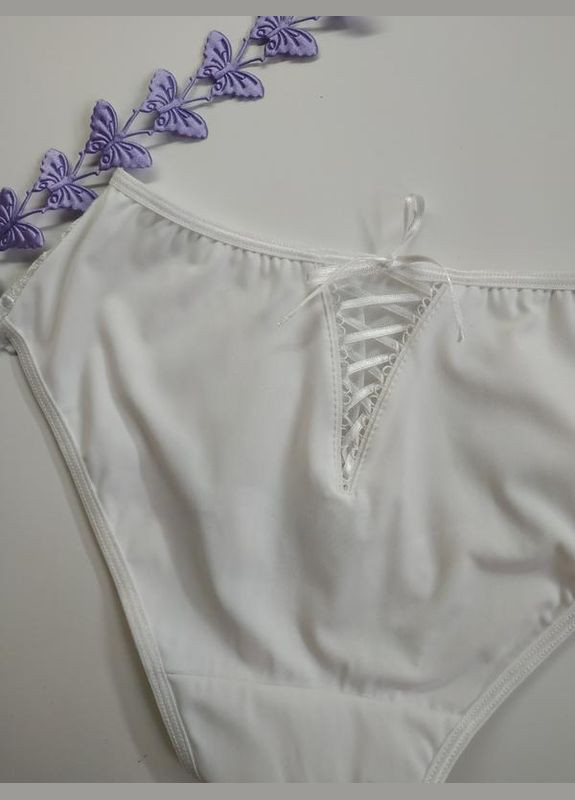 Женские трусики белые со шнуровкой floe Wolbar (369612947)