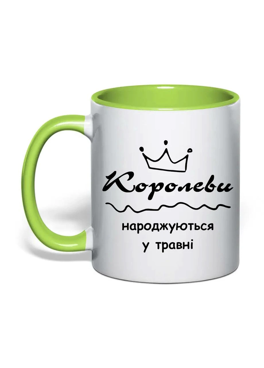 Чашка з друком "Королеви народжуються у травні" 330 мл ( ) (40282) No Brand (389295717)