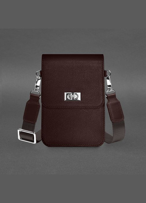 Шкіряна сумка для телефону Tina Бордова (A-028829) BlankNote (327874301)