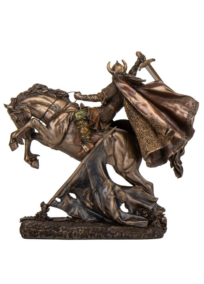 Статуетка Вікінг на коні 26 см VERONESE ELISEY (366889149)