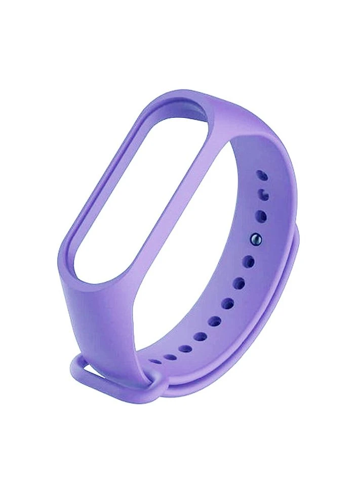 Ремінець Silicone Mi Band 5/6 Lilac Фіолетовий ( 18 ) Smart Watch (390185022)