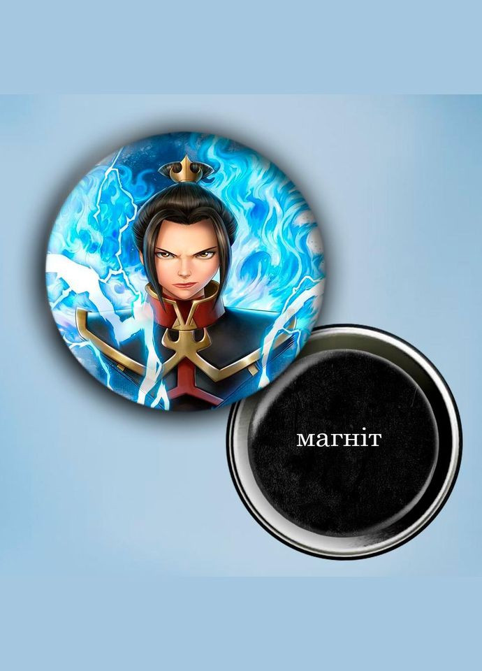 Фотомагнит (магнит на холодильник) Аниме Аватар #0022 56 мм черный No Brand (309157336)