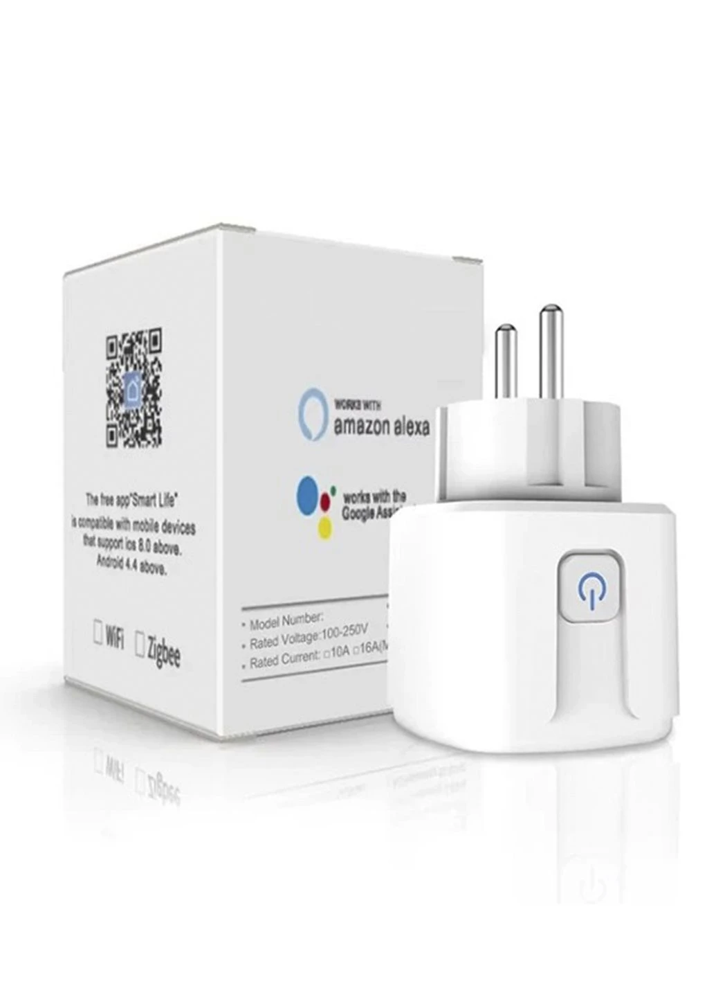 Розетка WiFi з керуванням через телефон 16A German Smart 3680W Розумна розетка 100-240 В Good Idea (364925203)