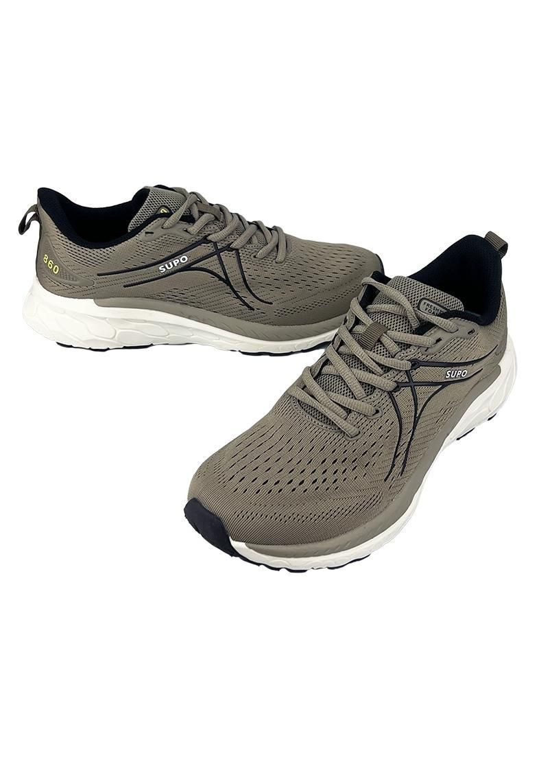 Темно-бежевые кроссовки мужские текстильные темно-бежевый 20771-2 Supo