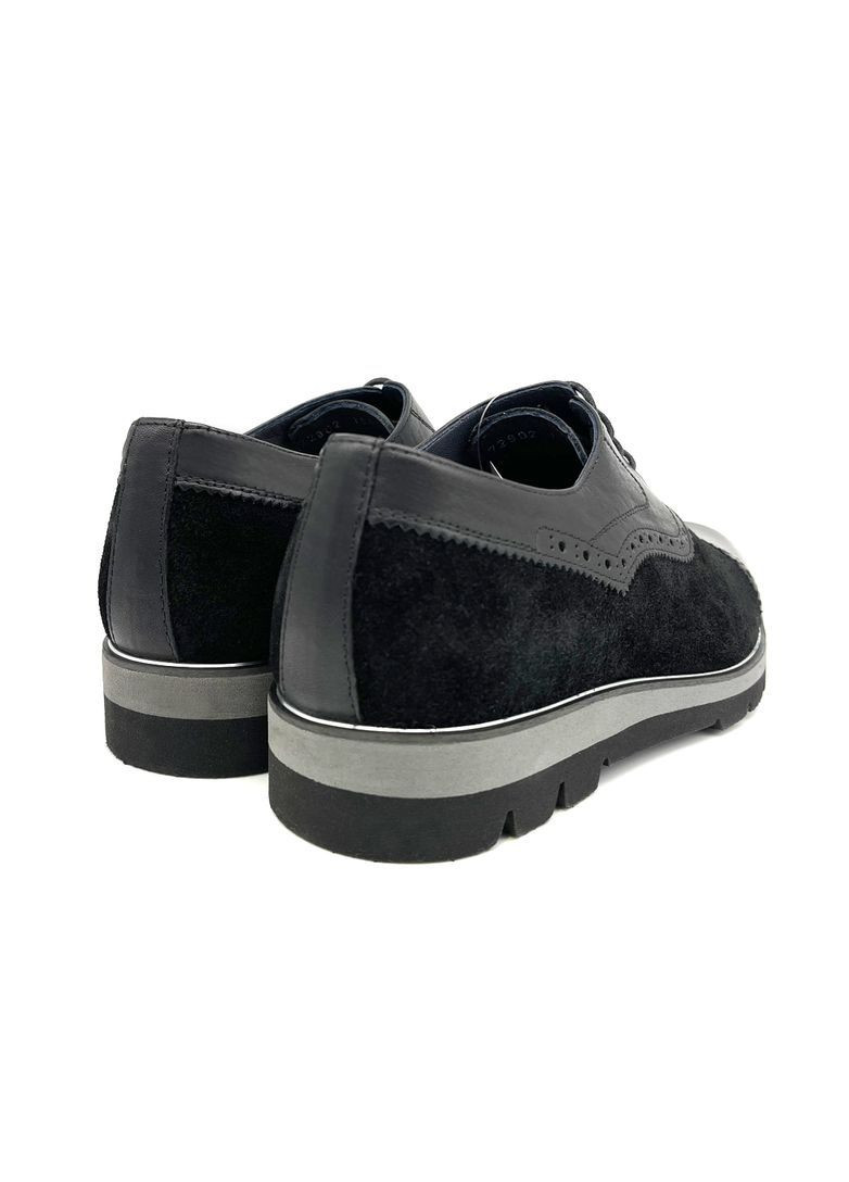 Туфлі броги чоловічі чорні з натуральної шкіри. Luciano Bellini (369764711)