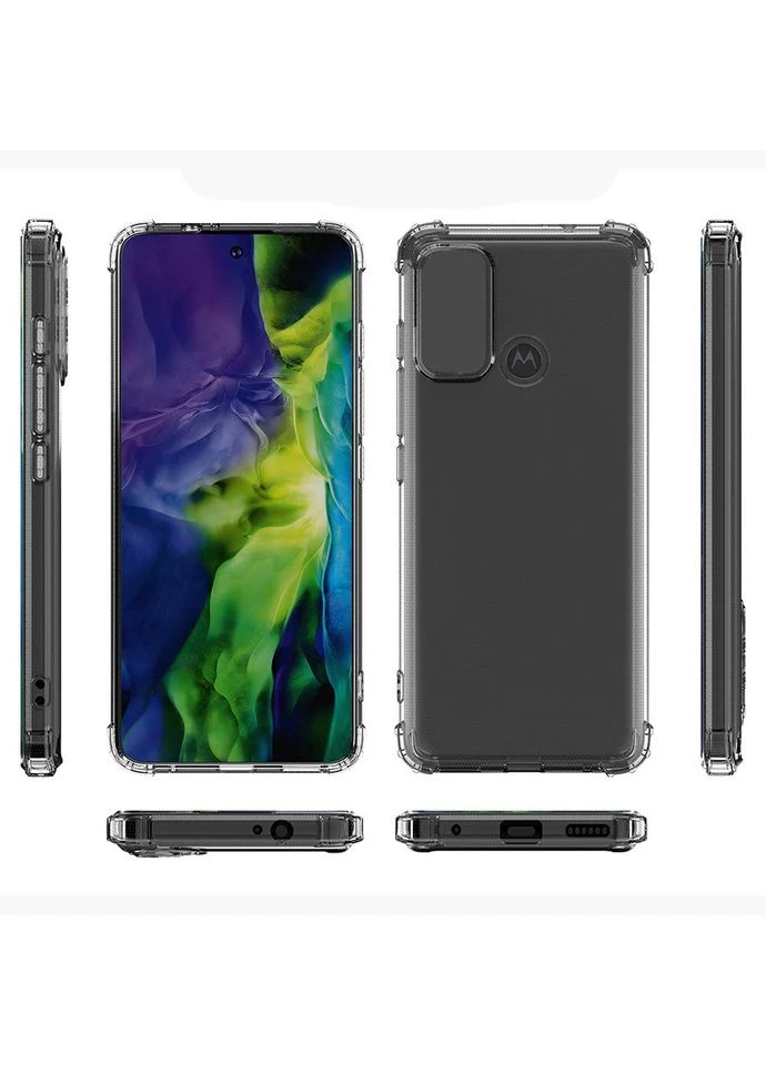 Чохол Military Grade для Motorola Moto G30 Transparent Lenuo (361902520)