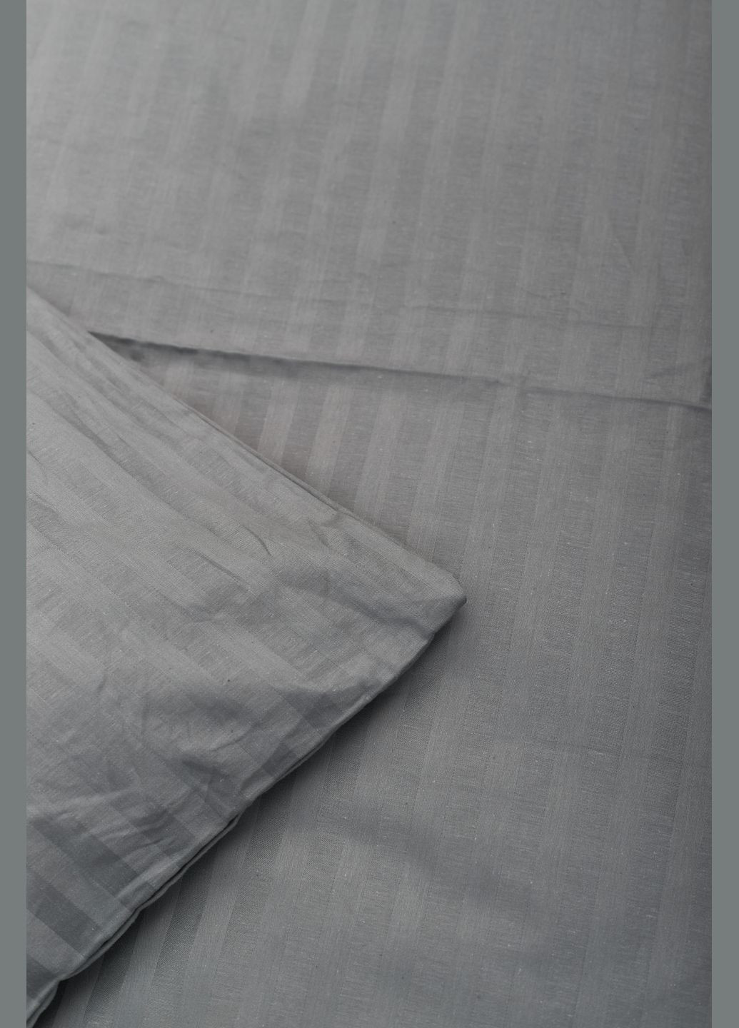 Комплект постельного белья Satin Stripe семейный 143х210х2 наволочки 2х50х70 (MS-820003666) Moon&Star stripe gray (288044031)