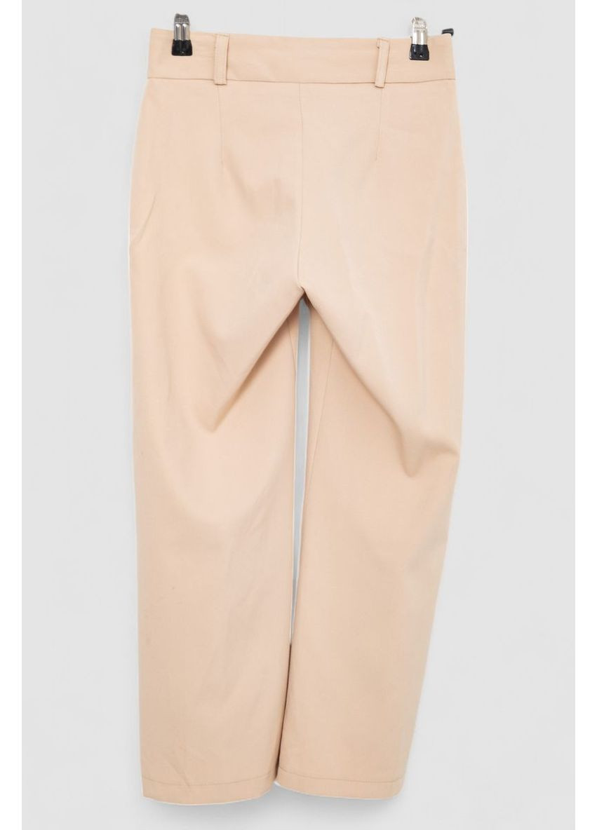 Бежевые демисезонные брюки для девочек свободного кроя, 247r3821 Ager
