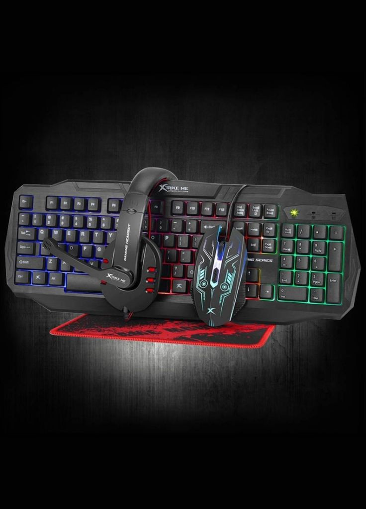 Игровой набор 4 в 1 клавиатура наушники cm406 XTRIKE ME (304140662)