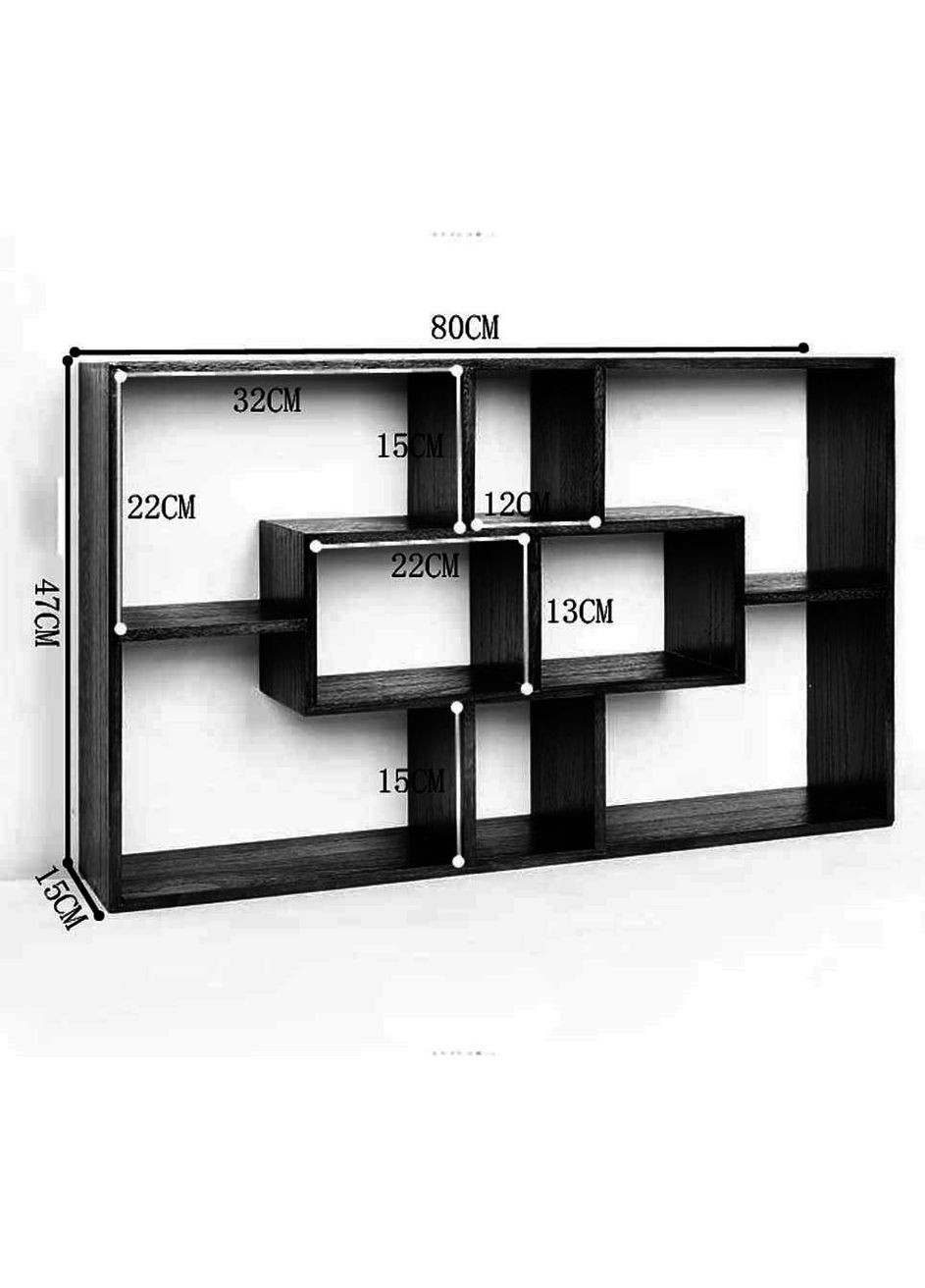 Настенная полка из дерева Портсайд венге (НСП-008412) No Brand (328073028)