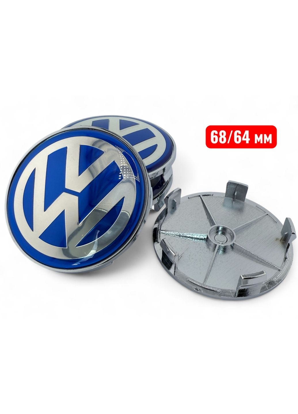 Колпачки в диски Вольцваген заглушки для дисков 68/64 мм (4 шт.) No Brand (364958926)