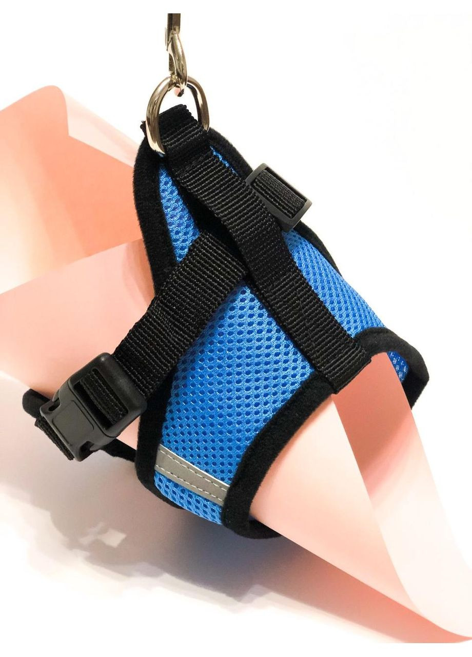 Мягкая сетчатая шлейка с поводком для собак Дышащая, легкая, регулируемая No Brand (362571893)