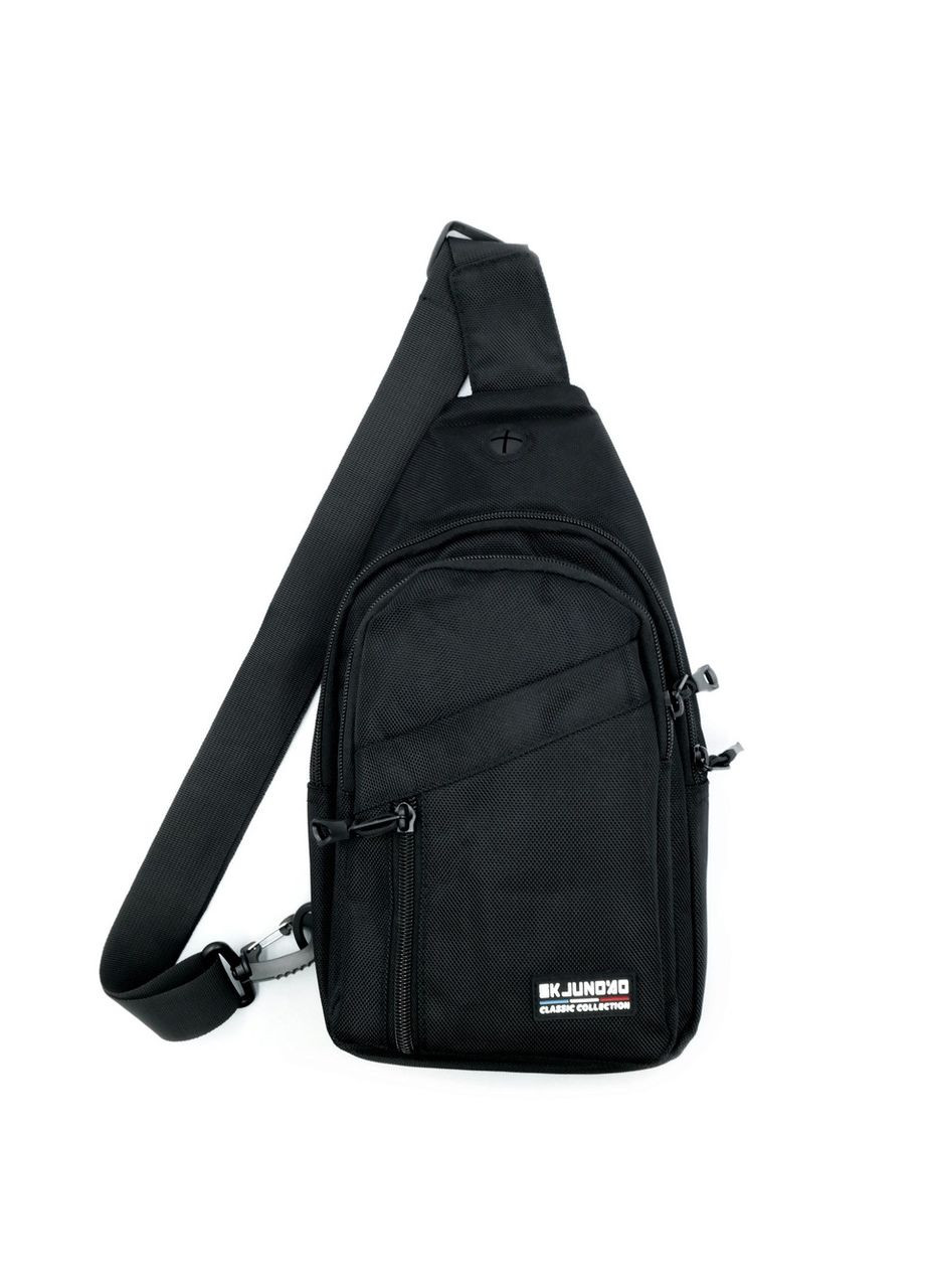 Сумка-слинг водонепроницаемая черная через плечо спортивная нагрудная сумка для мужчин ProDobro (364672143)