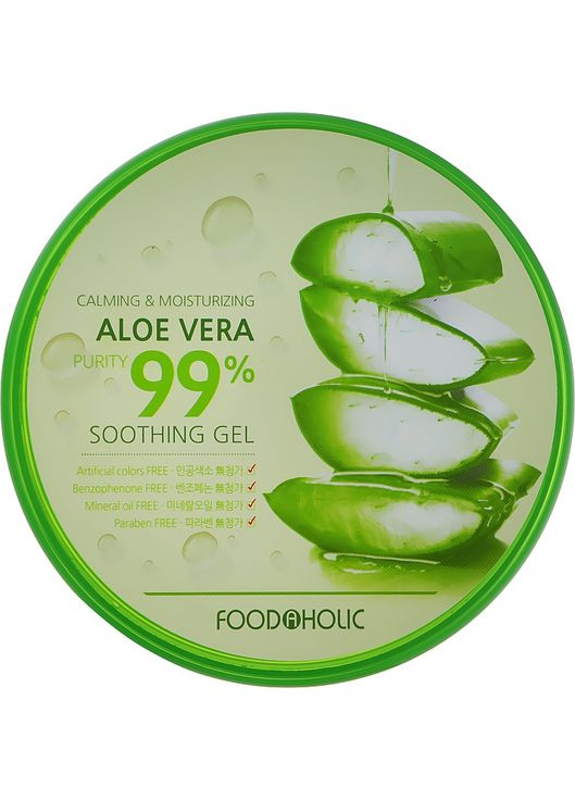 Багатофункціональний заспокійливий гель з алое Soothing Gel Aloe 99% 300ml (977985-30172974) FoodAHolic (368890184)