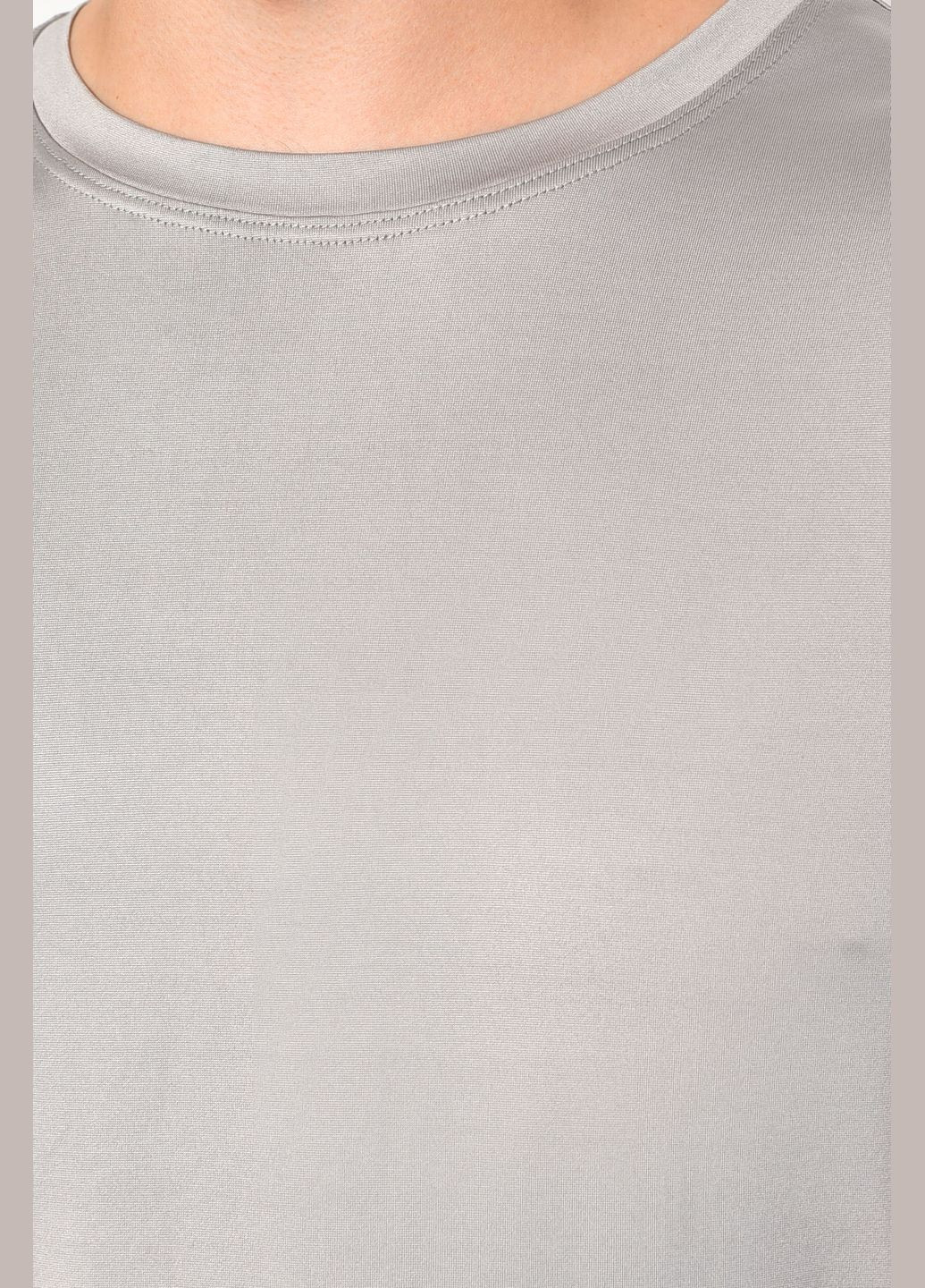 Сіра футболка чоловіча однотонна сірого кольору Let's Shop