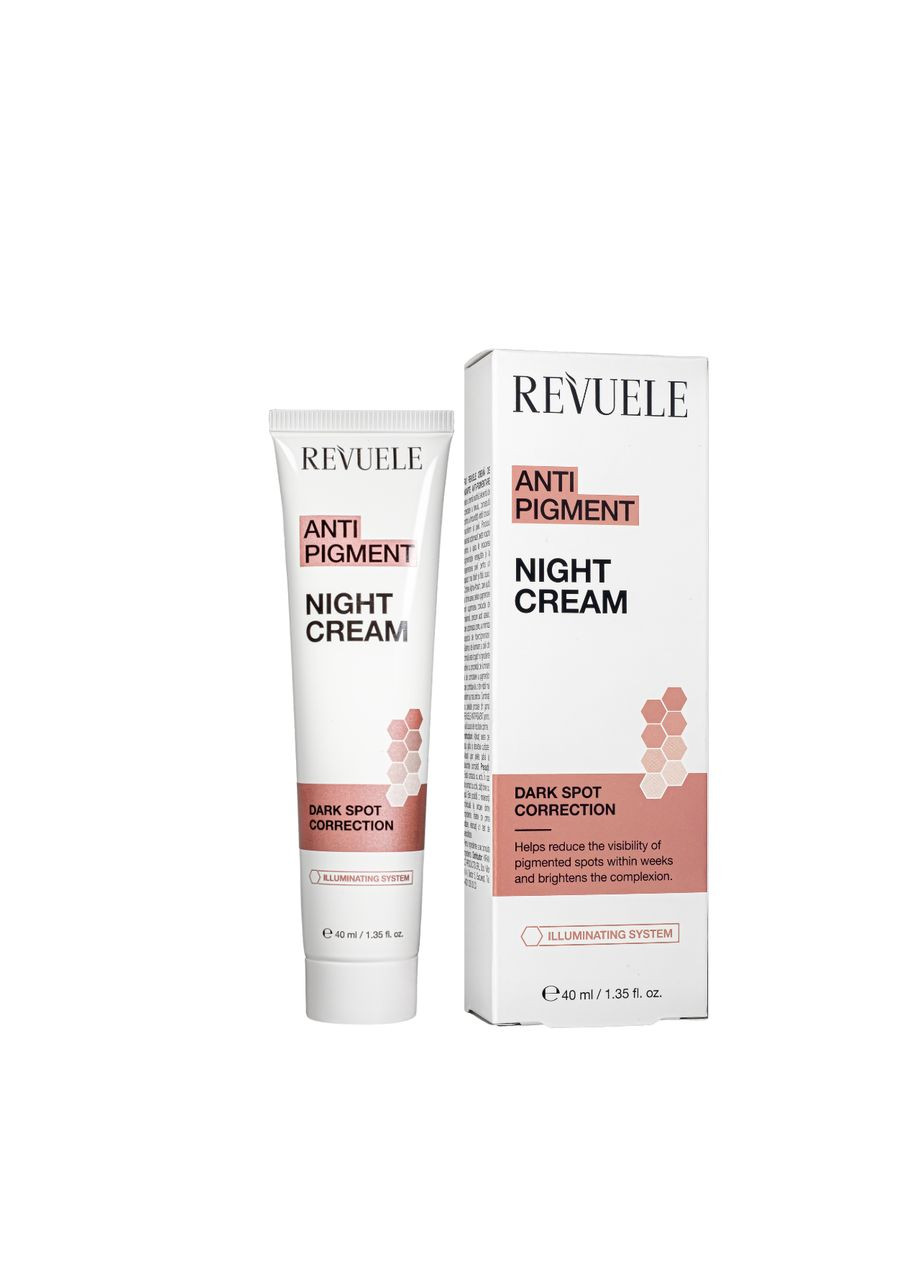 REVUELE Нічний крем для обличчя Anti Pigment Night Cream проти пігментації, 40 мл — Крем, Болгарія (355312868)