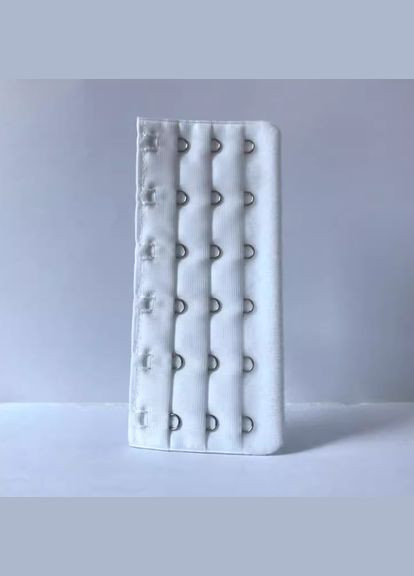 Удлинитель-расширитель спинки для бюстгальтера, корсета, грации 6 крючков Белый No Brand (307364814)