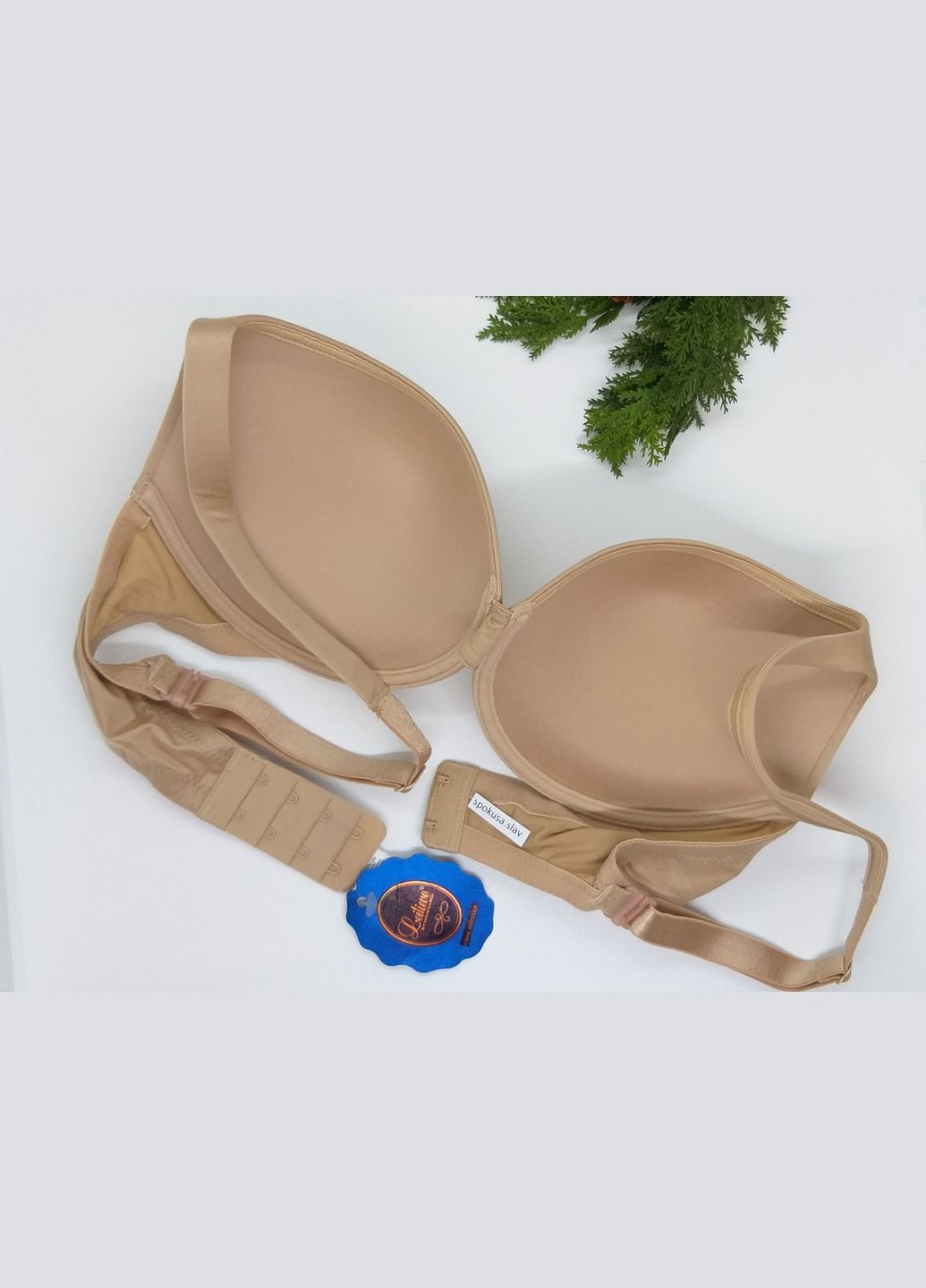 Бежевый бюстгальтер с гладкой чашкой leilive 7100 лейлив размер 70д. Leilieve полиамид