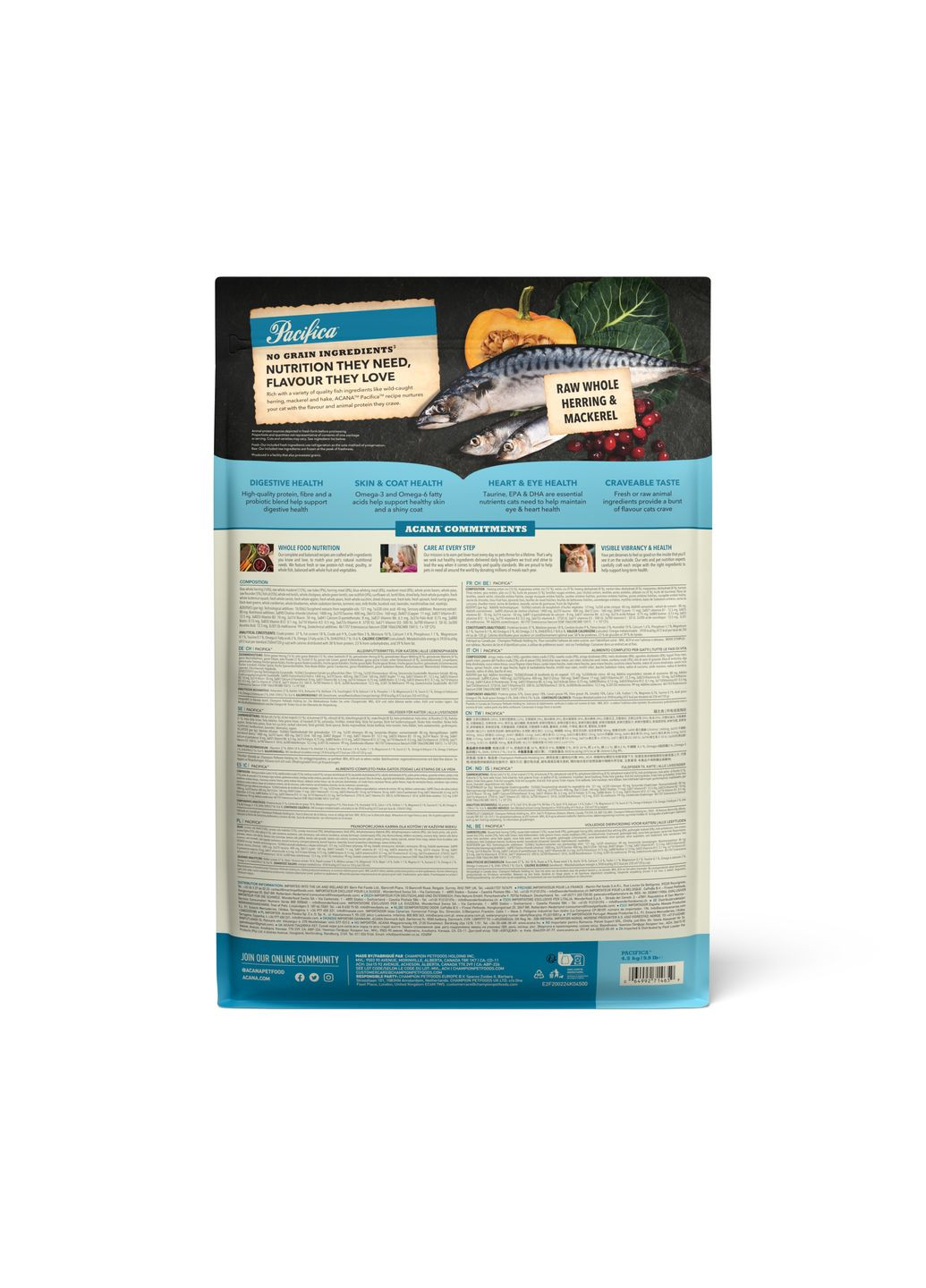Сухой корм для котов Pacifica Cat с рыбой 4.5 кг a71465 Acana (345560043)