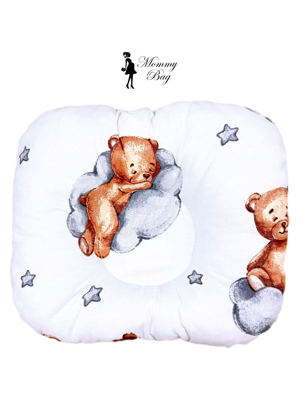 Ортопедическая подушка для новорожденных Мишка на облачке №10 Mommy Bag (285720505)
