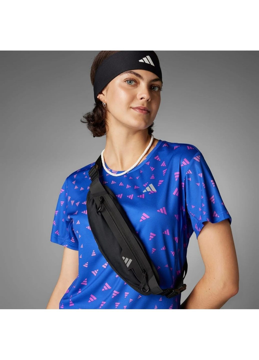 Женская футболка Graphic Aeroready Performance Blue IY7514 adidas - (365962583)