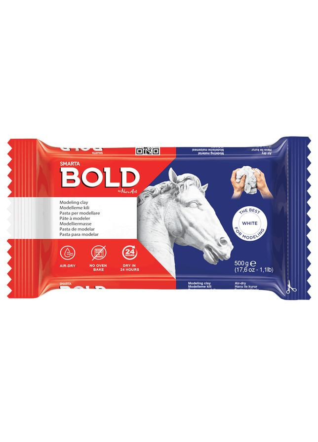 Пластика Bold самозастигаюча 500 г біла (30000610) Smarta (342751512)