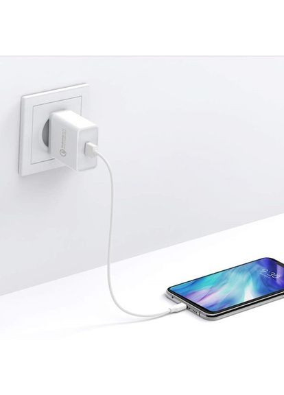 Зарядное устройство 1xUSB 18W (USB A QC 3.0) Fast Charger White CD122 Ugreen (368631359)