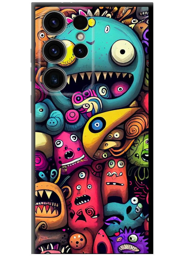 TPU чехол 'Cмешные монстры' для Endorphone Samsung Galaxy S24 Ultra (306740670)