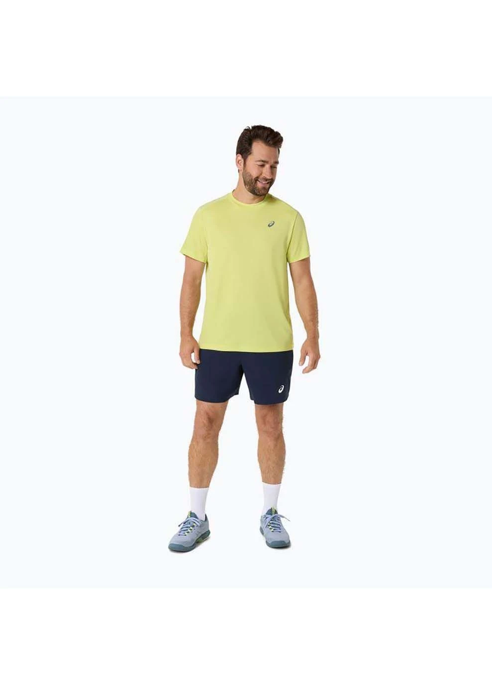 Жовта чоловіча футболка court ss top жовтий Asics
