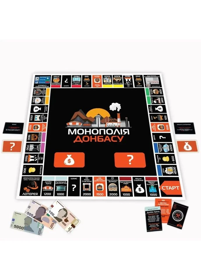 Настольная игра Монополия Донбасса для 2-5 игроков, игровое поле 45-120 мин PLAYROOM (393485747)