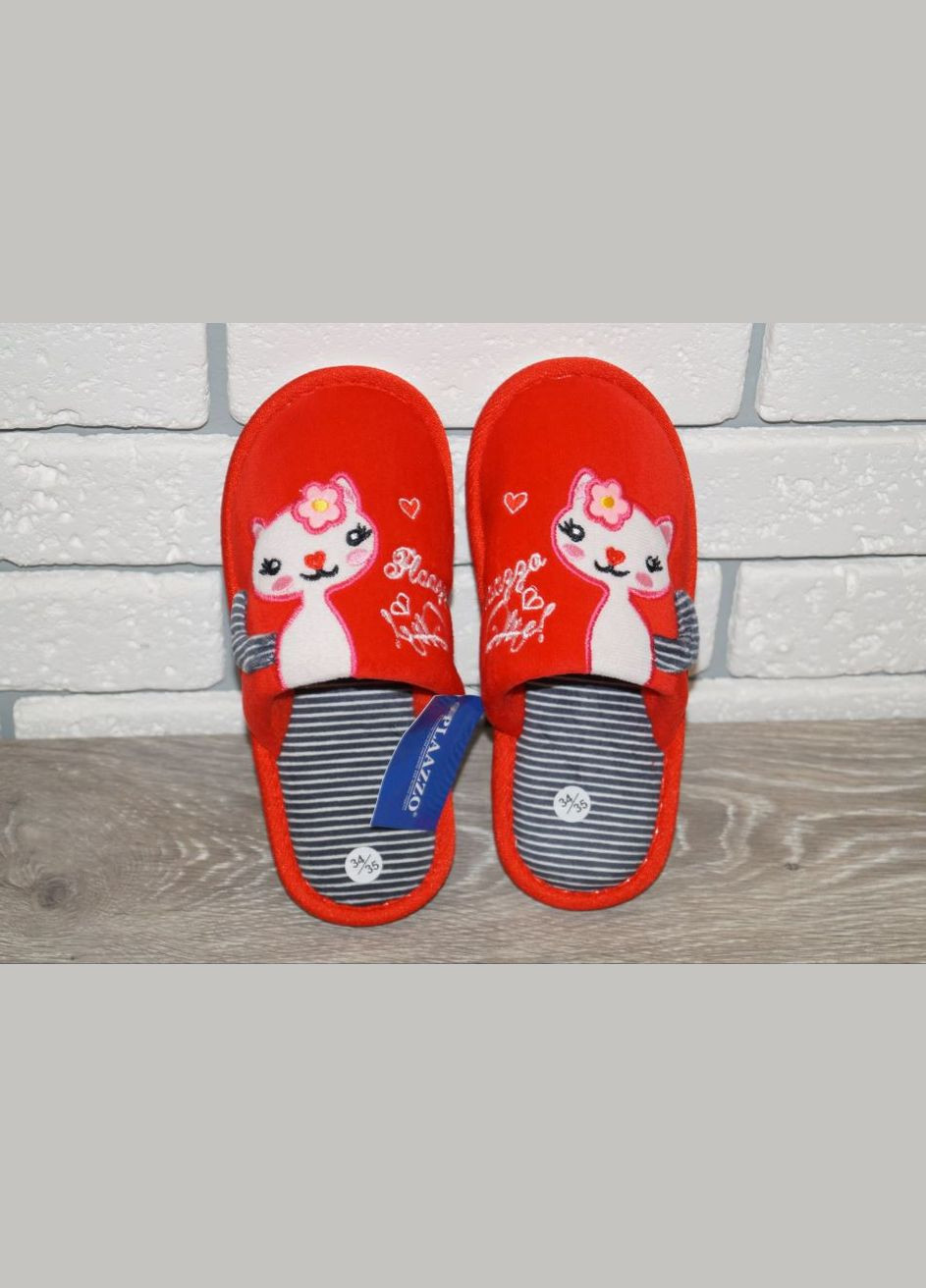 Тапочки для дівчинки з оригінальним дизайном червоні Plaazzo (290982118)