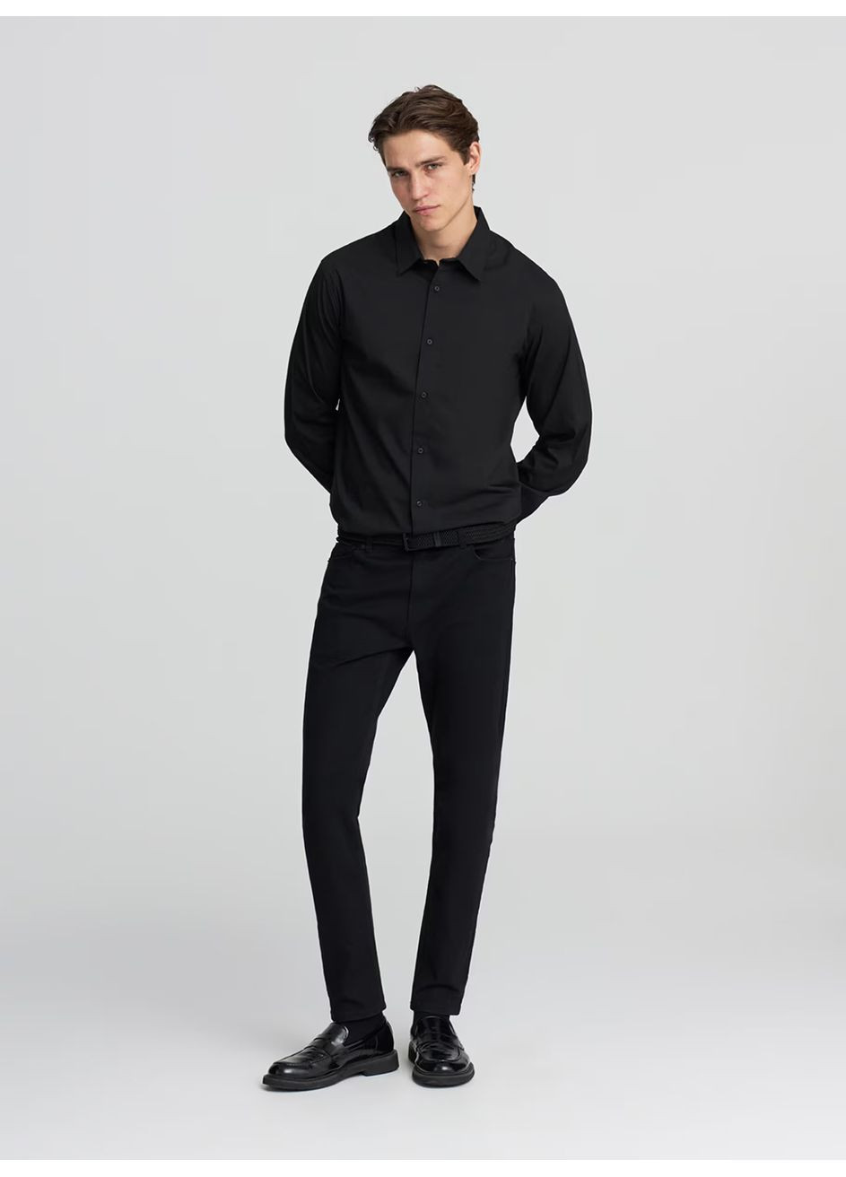 Черная рубашка Terranova