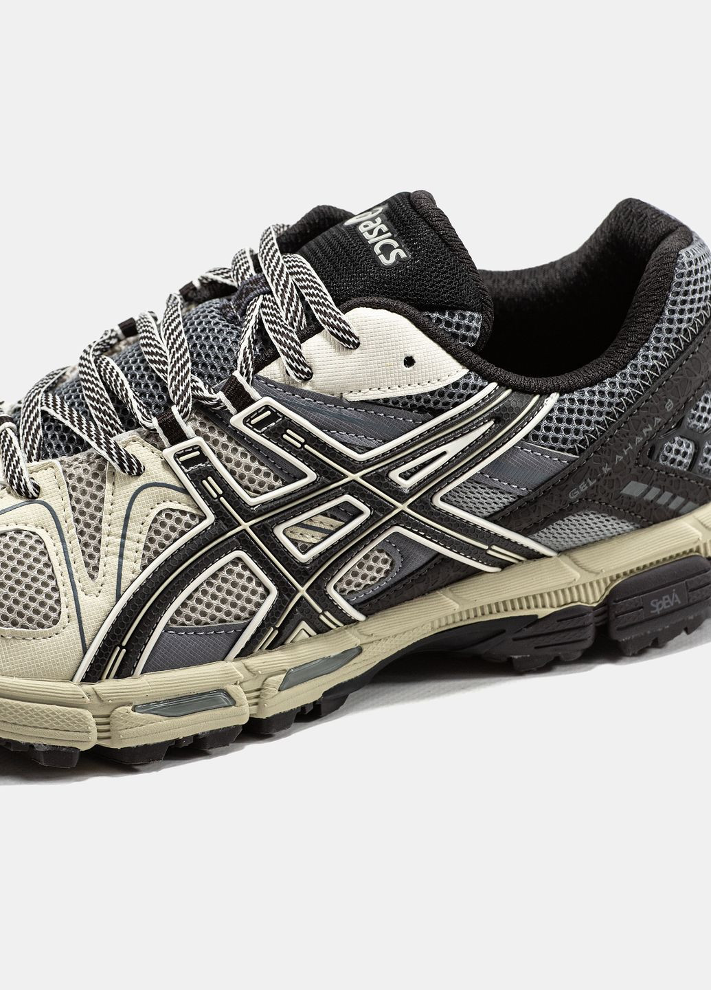 Бежевые демисезонные кроссовки мужские asics gel-kahana 8 beige grey black | асикс гель кахана 8 бежевые No Brand