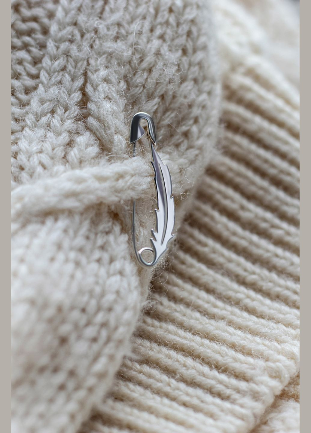 Срібна булавка Пір`їна (9524) IRIJ (340334207)