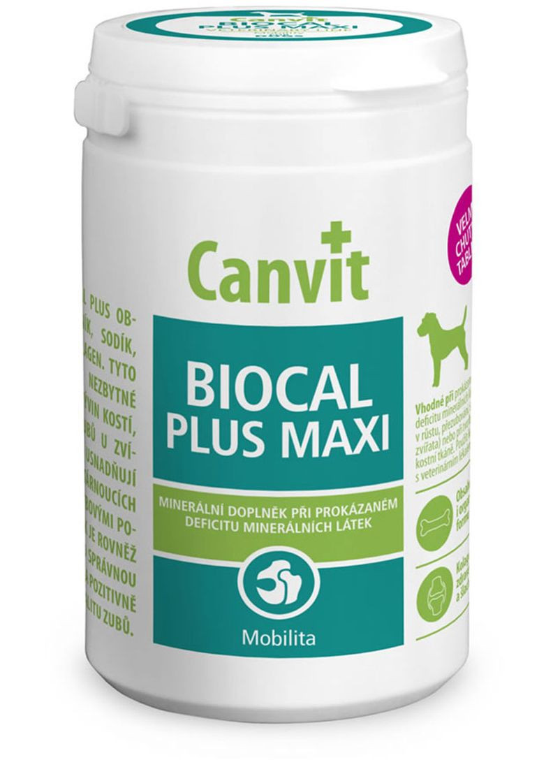 Витаминноминеральная добавка для собак Biocal Plus Maxi for dogs 230 г (can53145) Canvit (288576541)