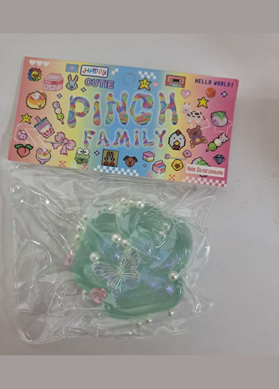 Сквіш таба лапка антистрес Прозоро - бірюзова No Brand (333163914)