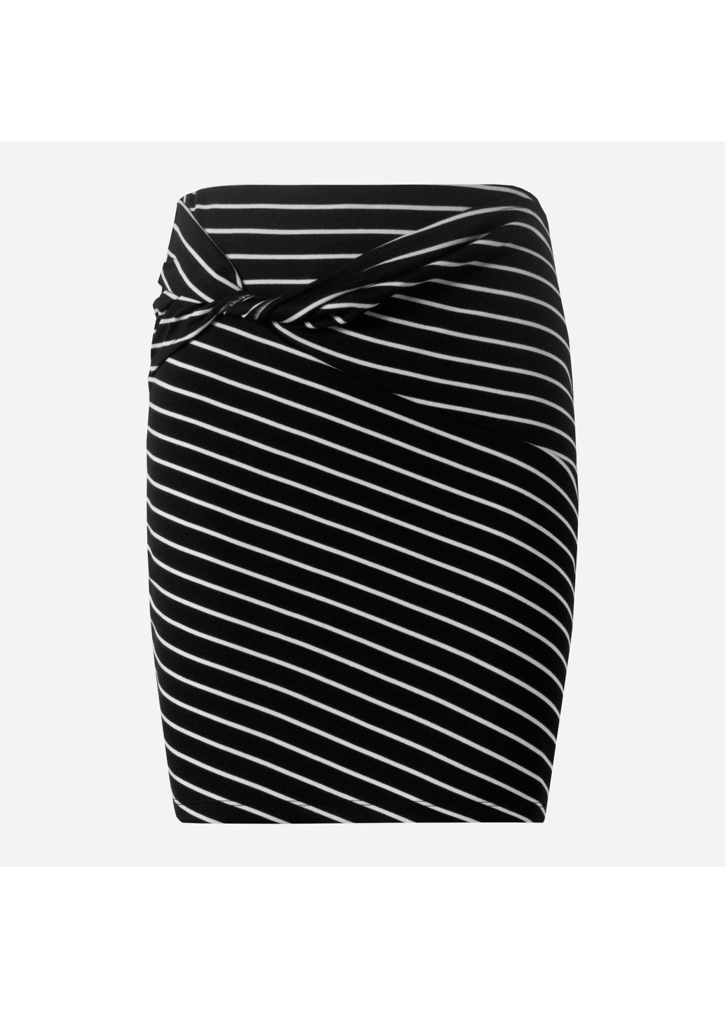 Черная в полоску юбка C&A